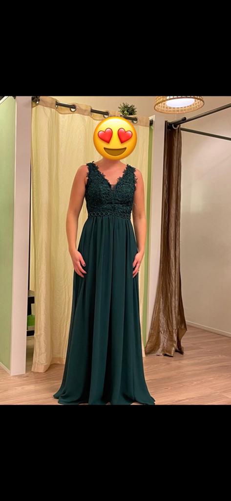 Galajurk groen Eva&Lola S, Kleding | Dames, Gelegenheidskleding, Galajurk, Nieuw, Ophalen of Verzenden, Maat 36 (S)