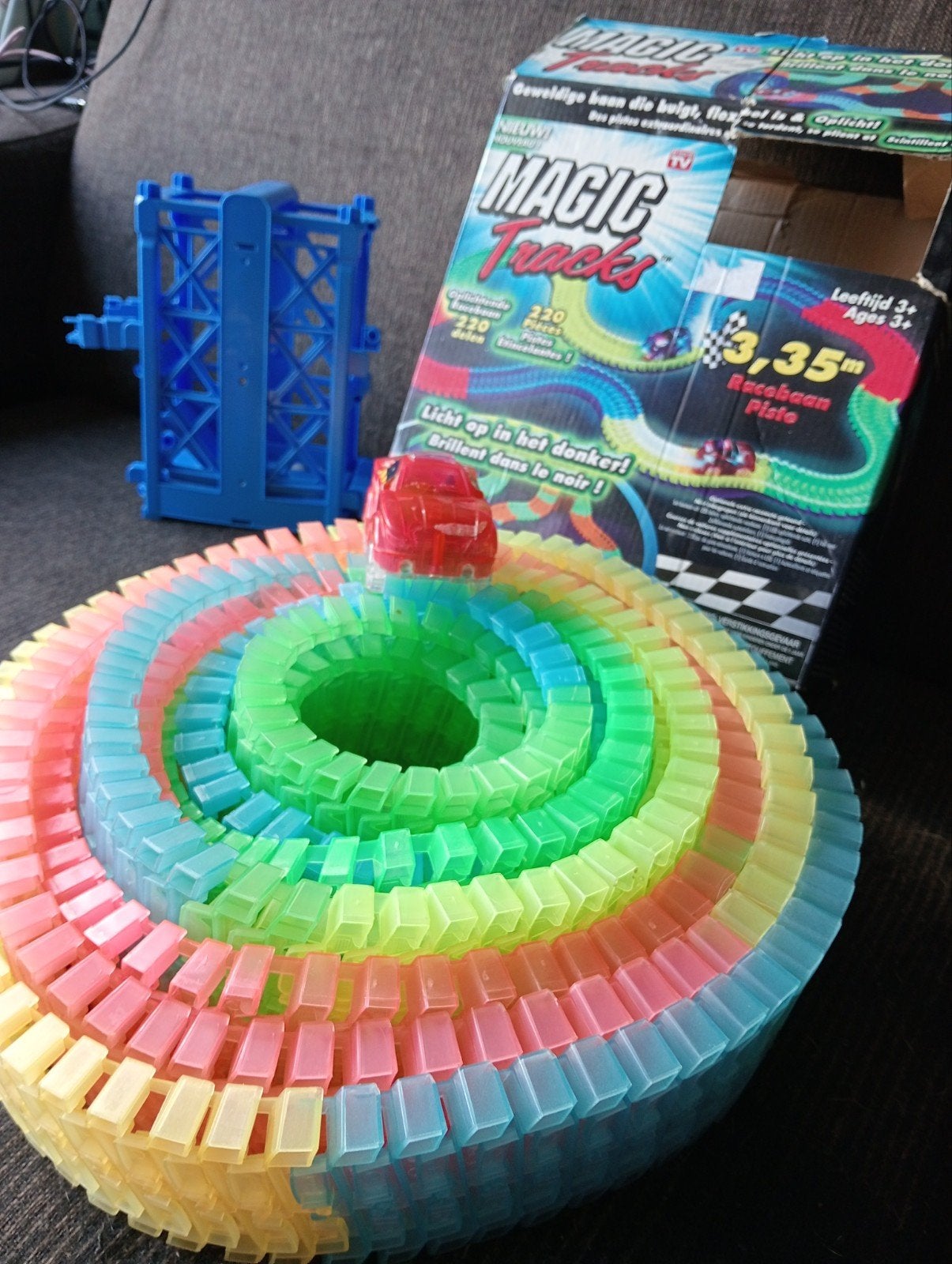 Magic race track Glow in de Dark, Ophalen of Verzenden, Gebruikt