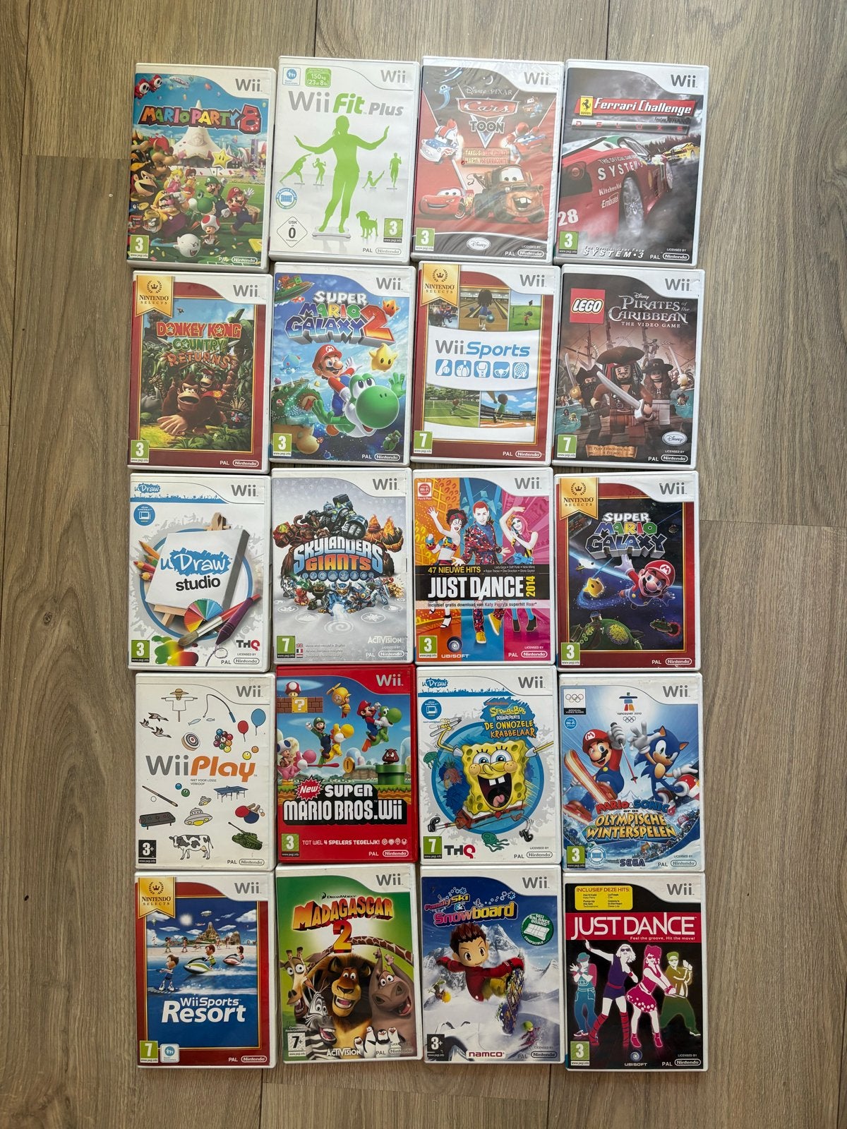 Wii console met 20 games, Balance Board en Skylanders, Ophalen, Gebruikt, Met 2 controllers, Met games
