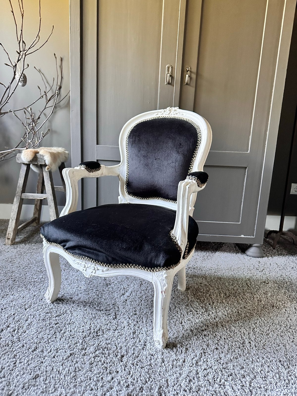 Brocante fauteuil, kinderformaat., Ophalen