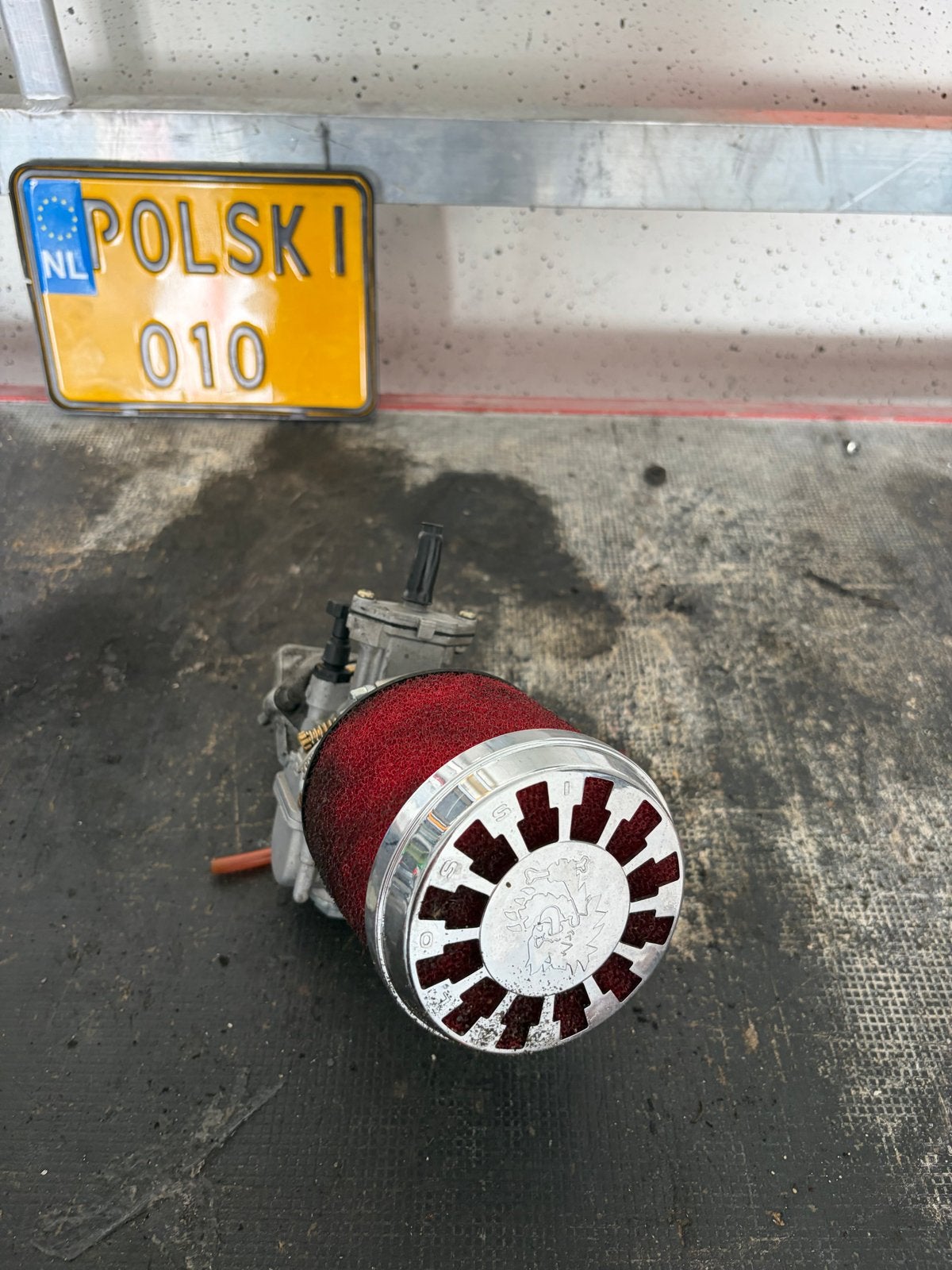 Polini 28mm Carburateur met Powerfilter 125/180, Ophalen of Verzenden, Gebruikt, Carburateur
