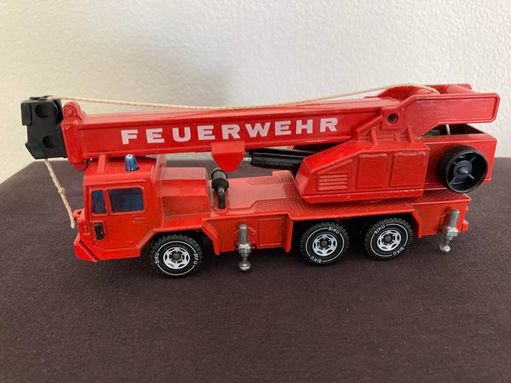 Siku 2914 Faun KF Feuerwehr Kranwagen vintage, Hobby en Vrije tijd, Ophalen, Gebruikt, Bus of Vrachtwagen, SIKU