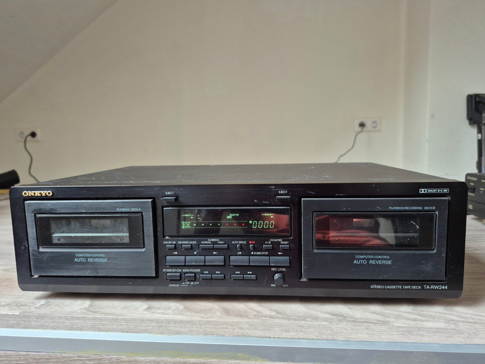 Onkyo TA-RW244 Dubbel Cassettedeck met Auto-Reverse, Audio, Tv en Foto, Cassettedecks, Dubbel, Overige merken, Auto-reverse, Ophalen