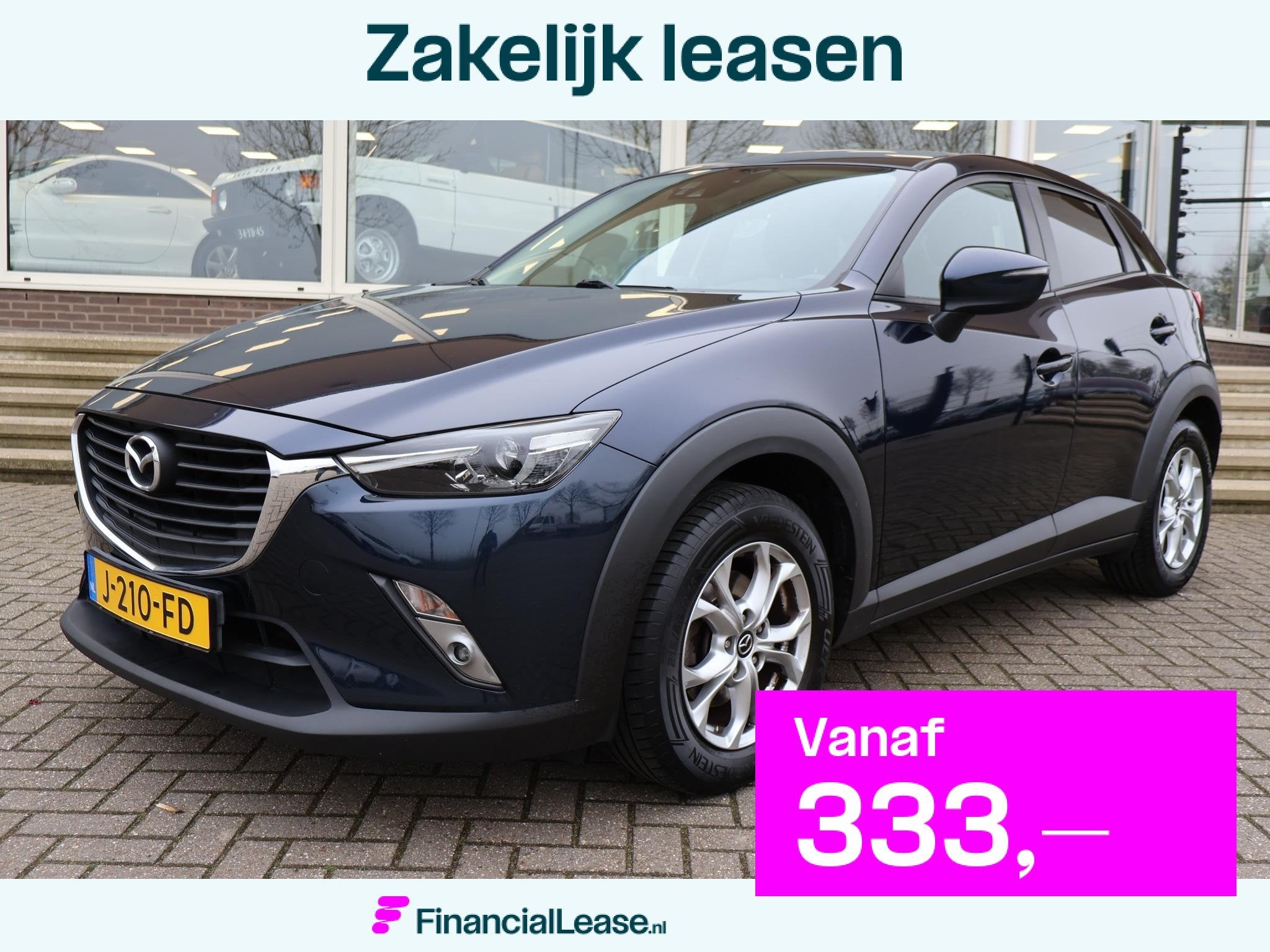 Mazda CX-3 2.0 SKYACTIV-G 120 AUT. + TREKHAAK | STOELVERW. |, 1998 cc, Stof, 4 cilinders, Blauw