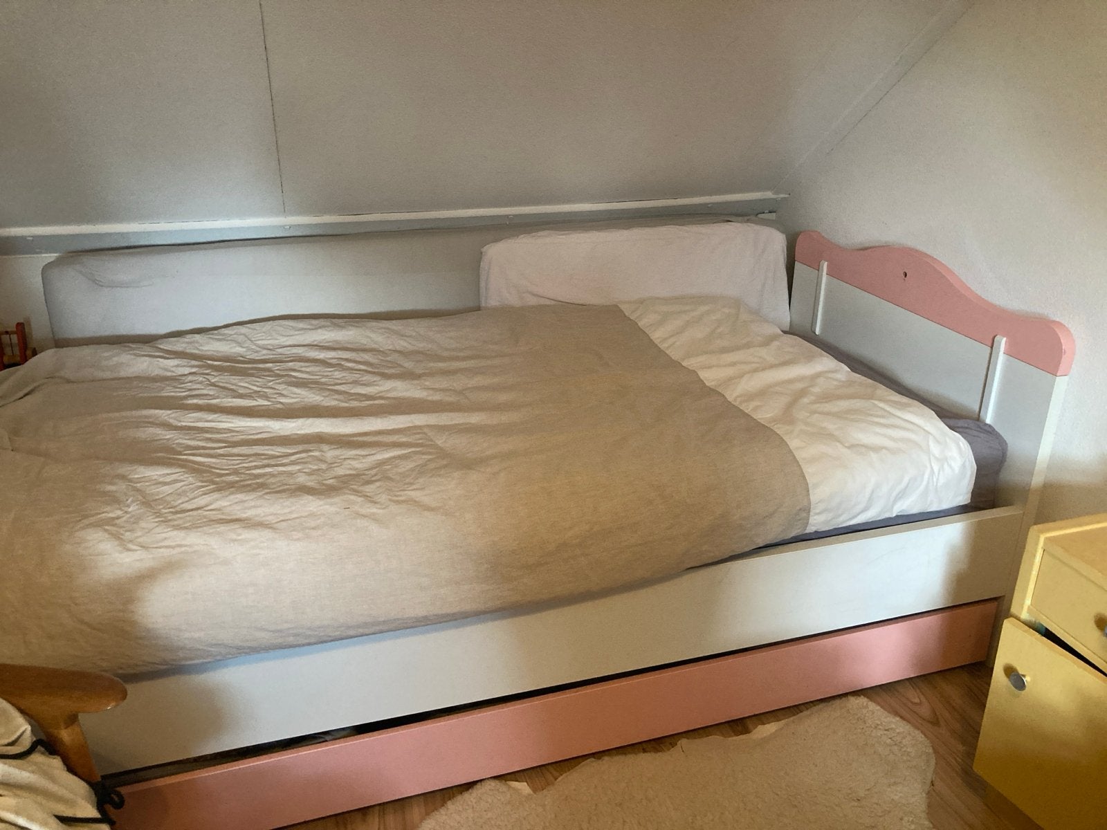 Eenpersoonsbed met lade, Ophalen, Gebruikt, 90 cm, Eenpersoons
