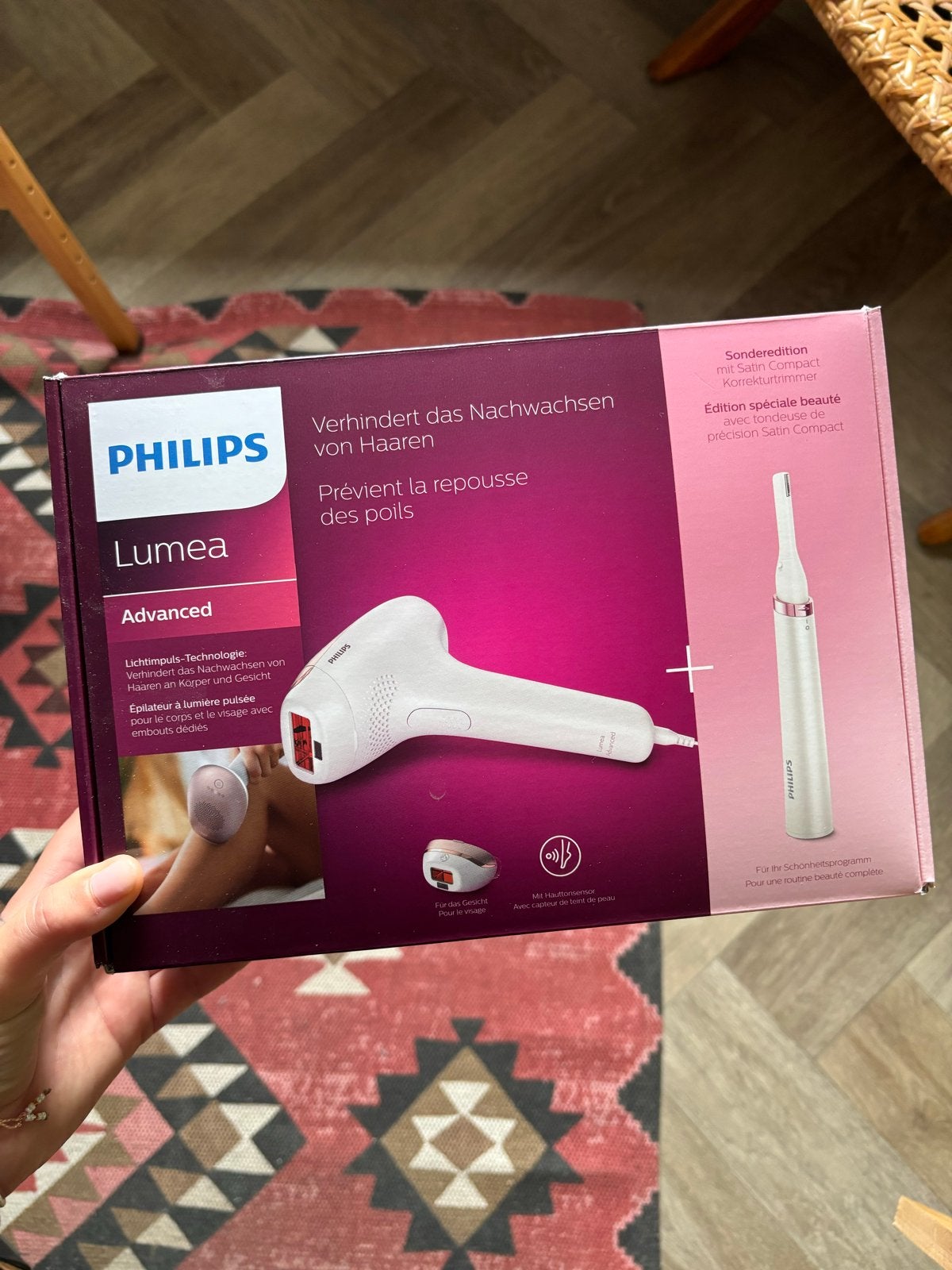 Philips Lumea Advanced IPL Ontharingsapparaat met trimmer, Ophalen of Verzenden, Nieuw, Overige typen