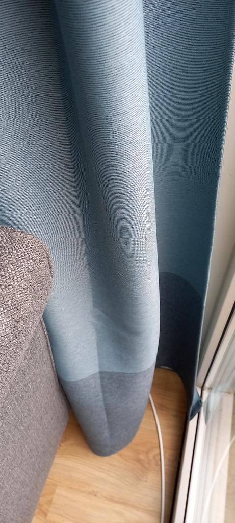 3x IKEA Gordijn Blauw 145x260cm met zoom, Ophalen, Gebruikt, 200 cm of meer, 200 cm of meer