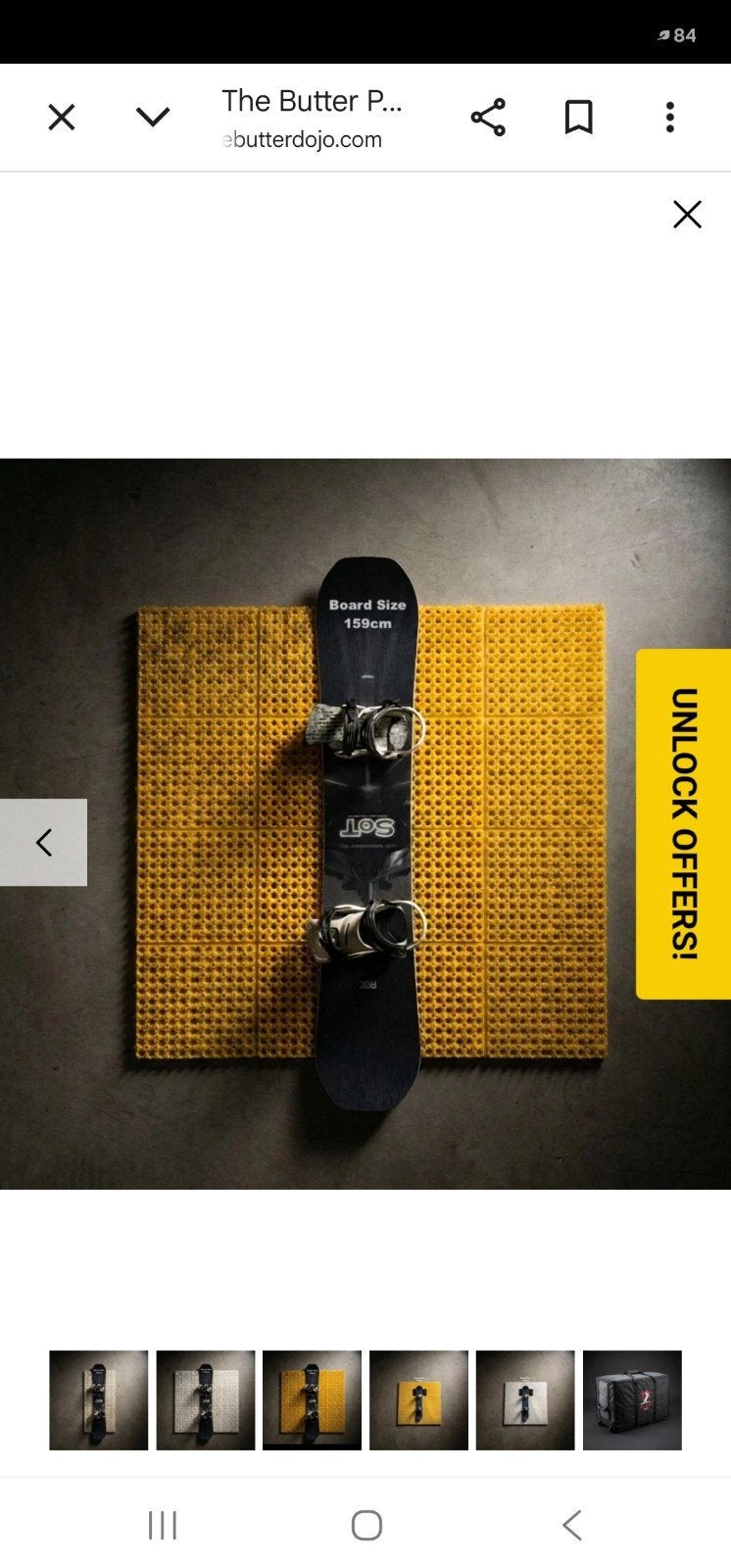 Snowboard Butter Pad 2x2m - Oefen je tricks thuis!, Ophalen of Verzenden, Nieuw, Board