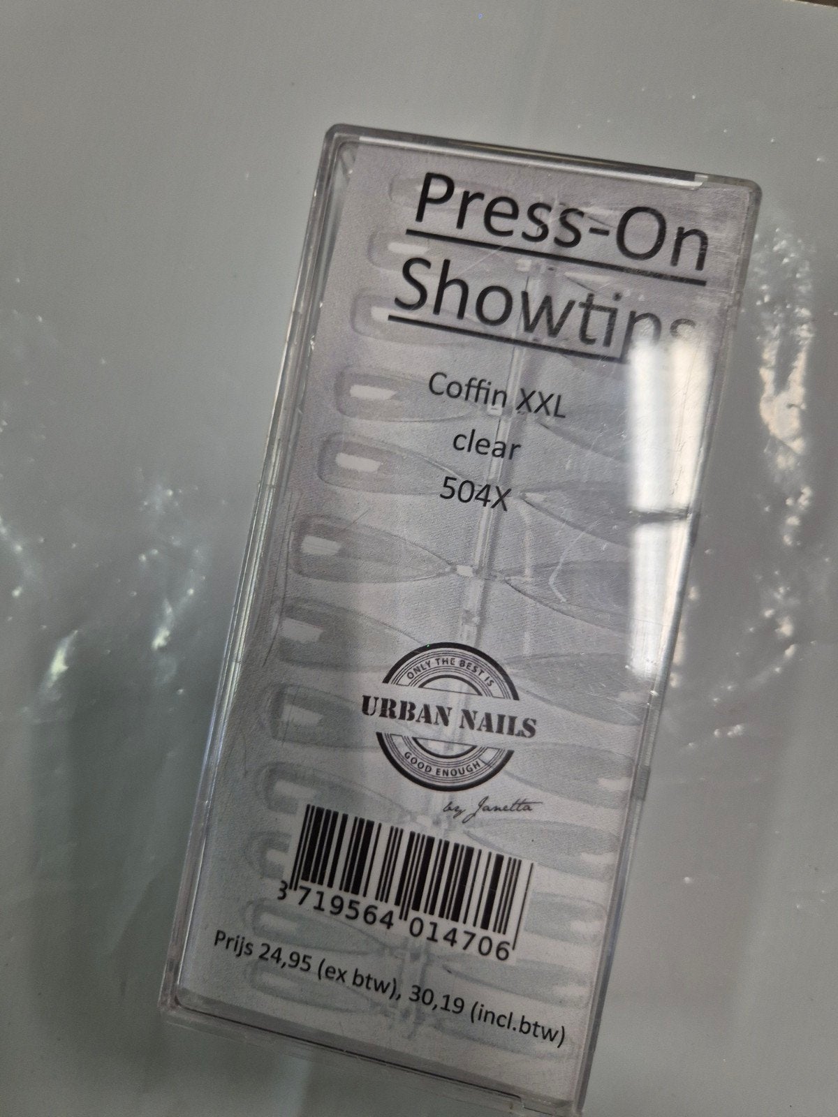 nieuw urban nails press on showtips coffin xxl 504stuks, Overige kleuren, Nieuw, Ophalen of Verzenden, Handen en Nagels