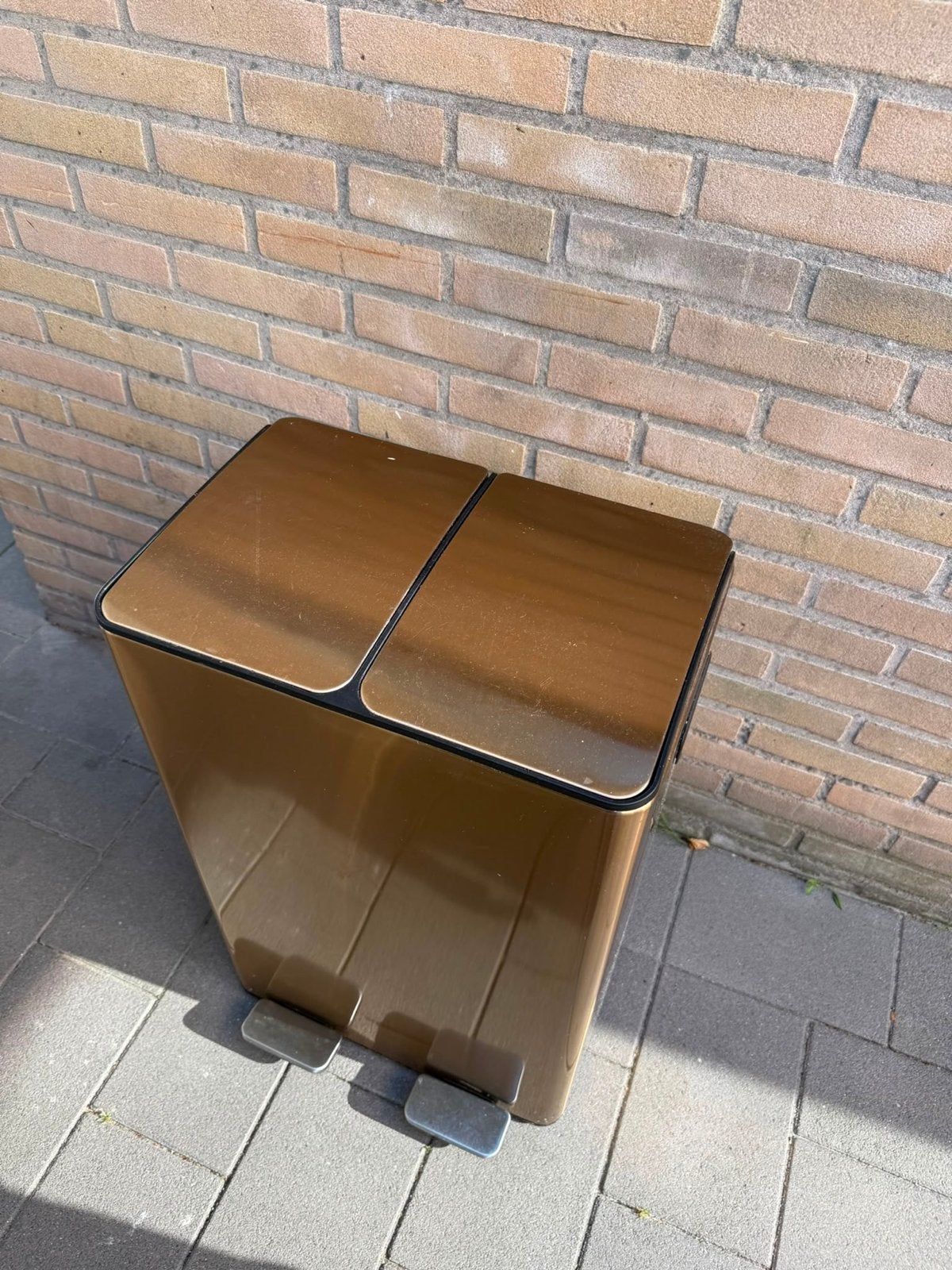 Umuzi Cleaning Dubbele Pedaalemmer - Rosegoud 60L, Ophalen, Gebruikt, Met pedaal, 40 liter of meer