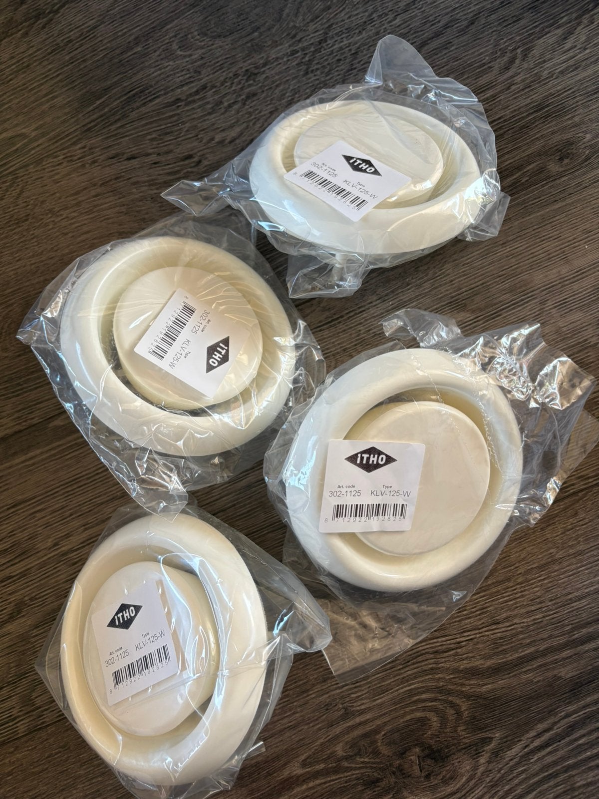 4x ITHO ventilatieventiel KLV-125-W Ø125 mm, Ophalen, Nieuw