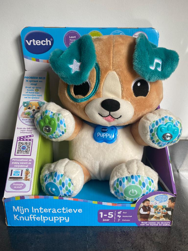 Interactieve knuffelpuppy, Ophalen of Verzenden, Nieuw, Met licht