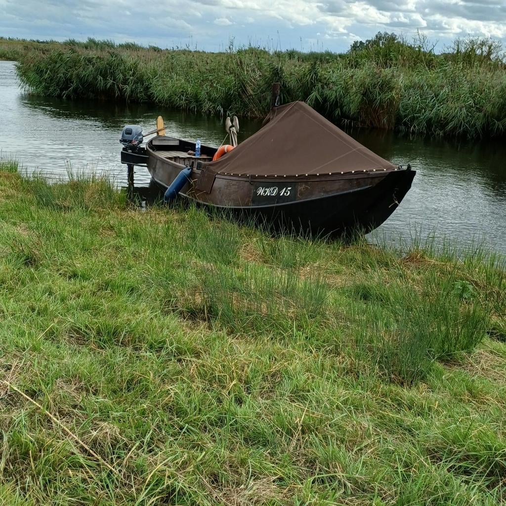 Prachtige zalmschouw 7,20/ 2,25, Ophalen of Verzenden, Gebruikt, Staal, Benzine