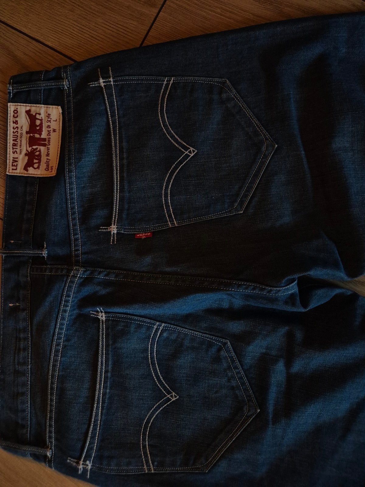 Levis, Ophalen of Verzenden, Zo goed als nieuw, Blauw, W33 - W34 (confectie 48/50)