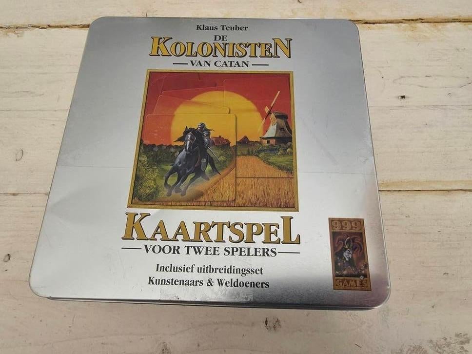 Kolonisten van catan kaartspel met uitbreiding, Hobby en Vrije tijd, Gezelschapsspellen | Kaartspellen, Een of twee spelers, Ophalen of Verzenden