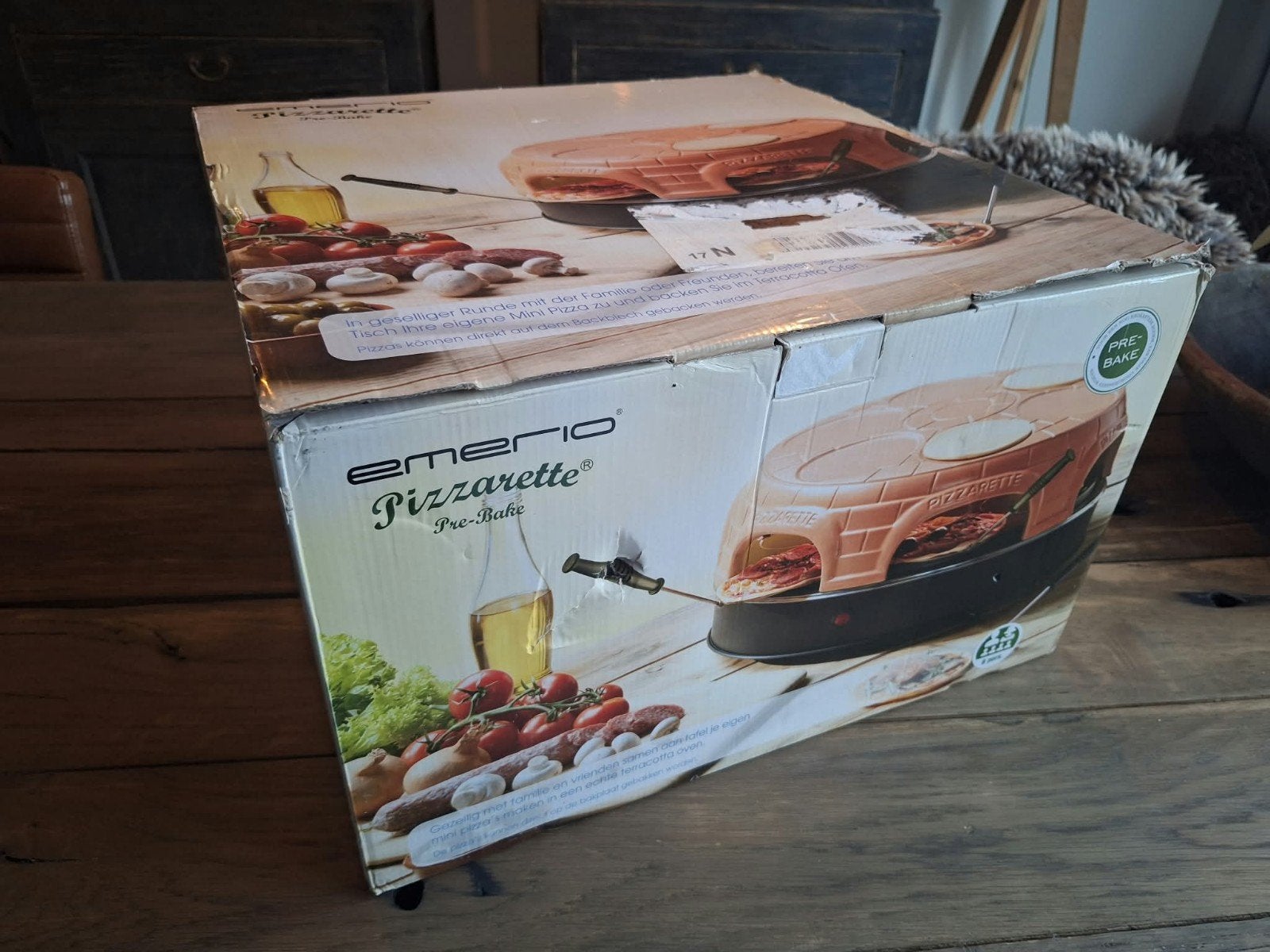 Emerio pizzarette 6 personen, Ophalen of Verzenden, Zo goed als nieuw, 4 t/m 7 personen