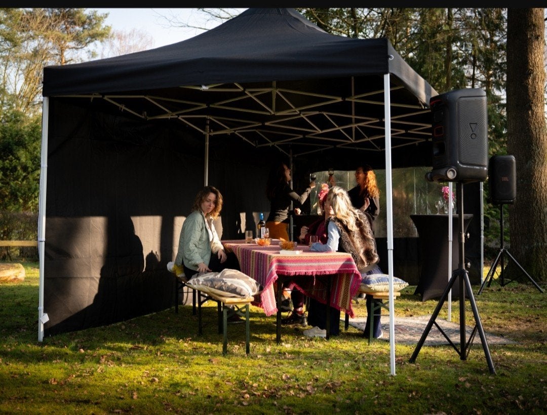 Easy up partytenten 3x3 3x4,5 3x6, Tuin en Terras, Ophalen, 8 meter of meer