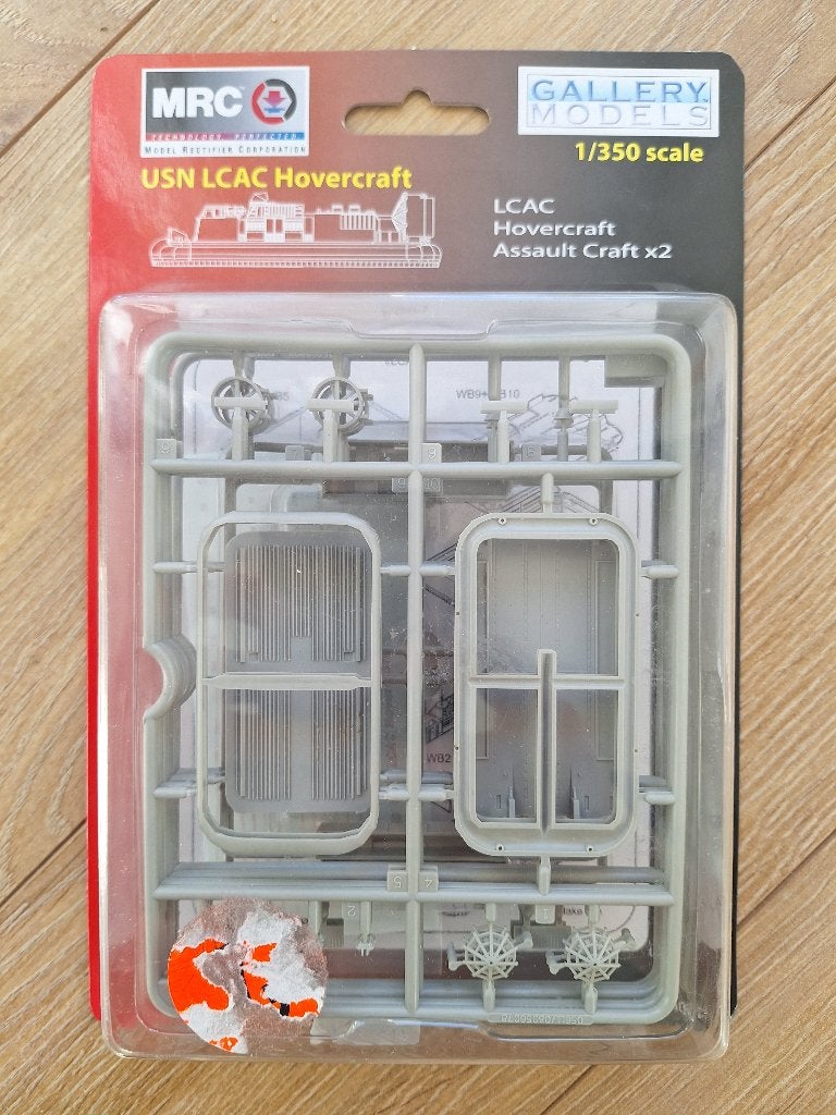 1:350 1/350 MRC USN LCAC Hovercraft Assault Craft x2, Ophalen of Verzenden, Zo goed als nieuw, 1:200 of kleiner, Overige merken