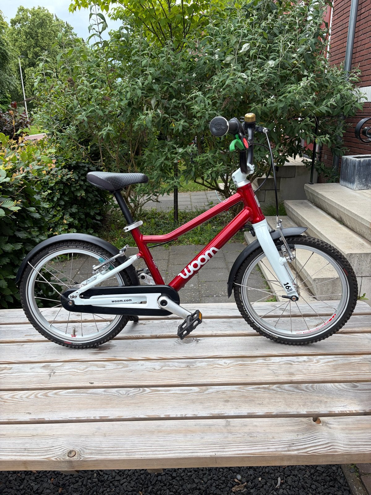 Woom 3 kinderfiets - 16 inch, Fietsen en Brommers, Fietsen | Kinderfietsjes, Zo goed als nieuw, 16 tot 20 inch, Velgrem, Ophalen