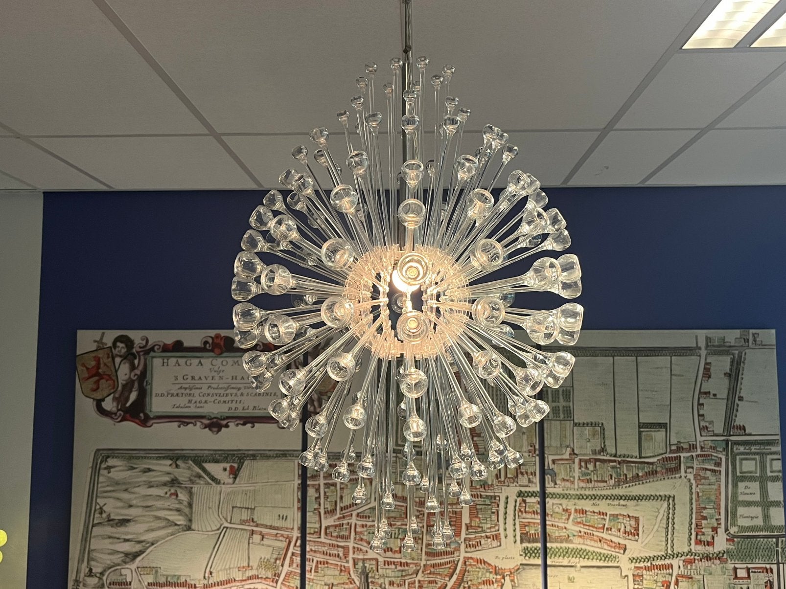 IKEA STOCKHOLM kroonluchter – Sputnik hanglamp, Ophalen of Verzenden, Metaal