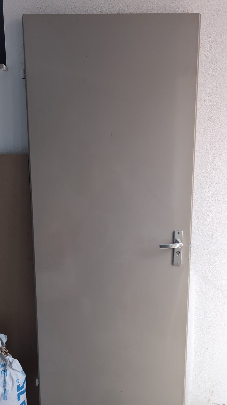 Opdekdeur, rechtsdraaiend, 73x196 cm, met tochtborstel, Ophalen, Gebruikt, Minder dan 80 cm, Binnendeur
