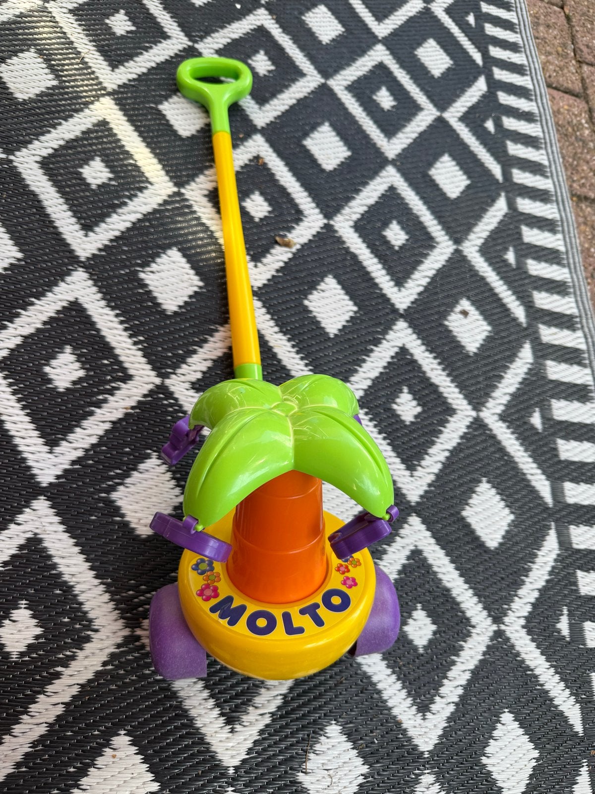 MOLTO Loopstok met draaiende palmbladeren en muziek, Ophalen, Gebruikt, Overige typen, Met wieltjes