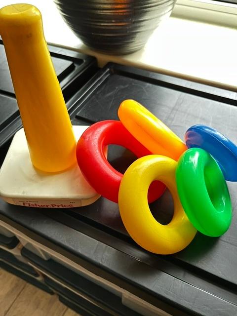 Fisher-Price Ringpiramide, Ophalen of Verzenden, Gebruikt, Speelset