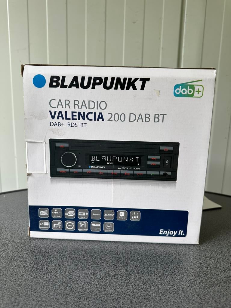 BLAUPUNKT Valencia 200 DAB BT DAB+ Blauwtooth RDS Tuner hand, Auto diversen, Autoradio's, Ophalen of Verzenden