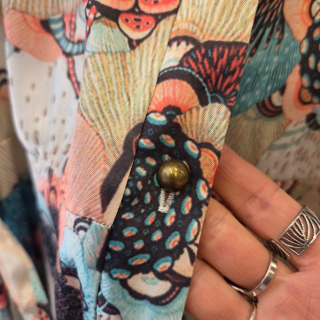 Est'Seven Paris maxi jurk maat M zakken & ceintuur art 51436, Maat 38/40 (M), Est'Seven, Blauw, .
