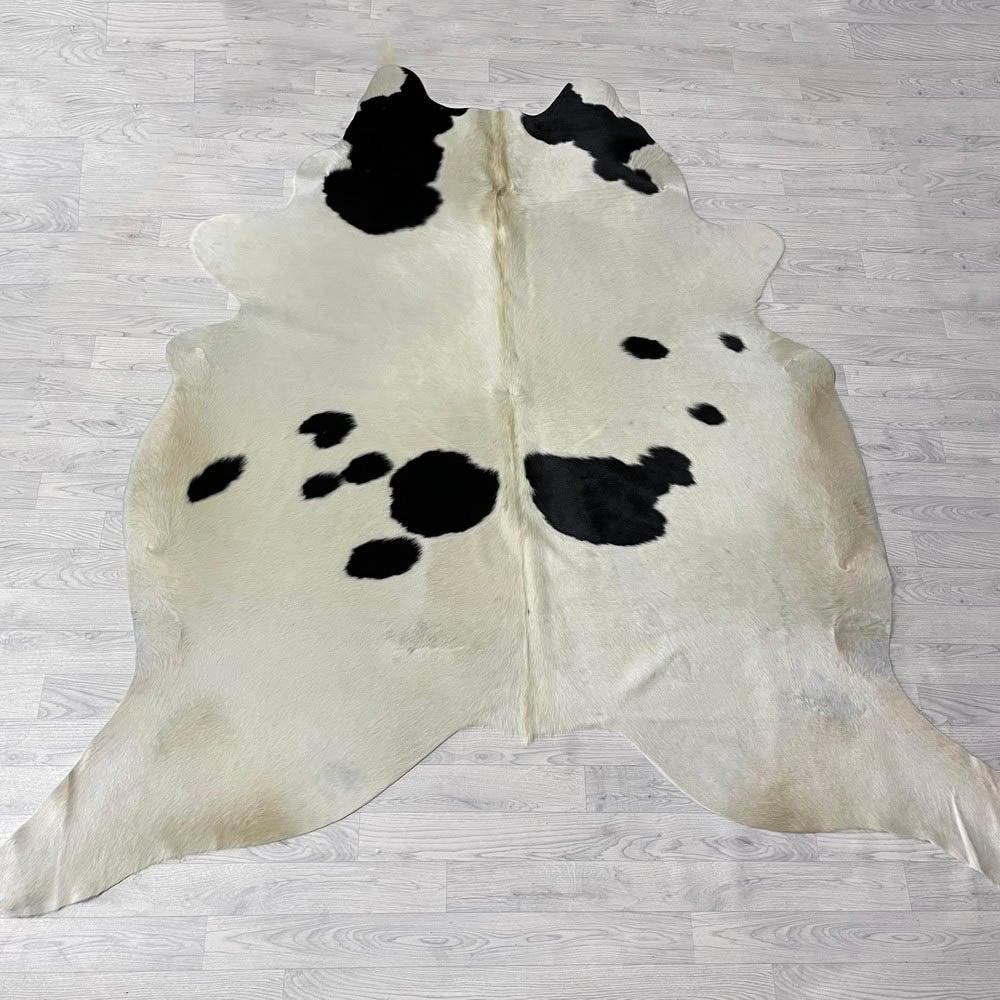 Koeienhuid zwart creme 235x230cm B-keus | Lederstore, Landelijk, modern, Scandinavisch, industrieel, 200 cm of meer, Overige vormen