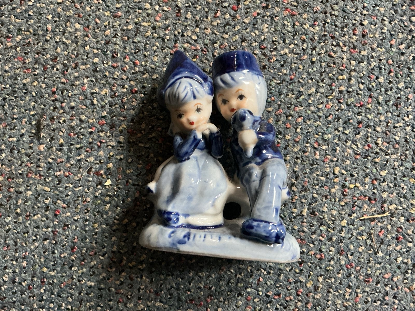 Delfts blauw beeldje: Hollands stelletje, Verzamelen, Verzenden, Gebruikt, Mens