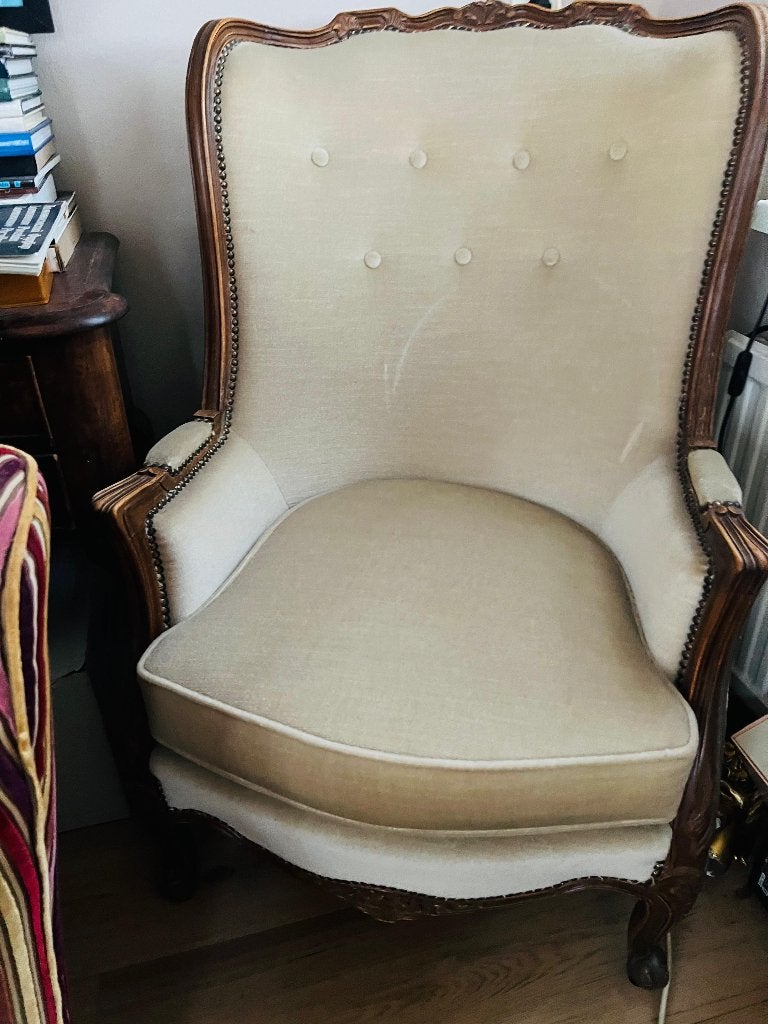 prachtige barok fauteuil., Ophalen, Zo goed als nieuw, 75 tot 100 cm, 75 tot 100 cm