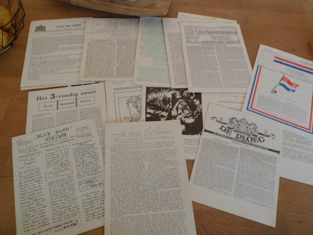 Diverse oorlogskranten 1940-1945, 3 euro per stuk, Verzamelen, Ophalen of Verzenden, 1940 tot 1960, Krant