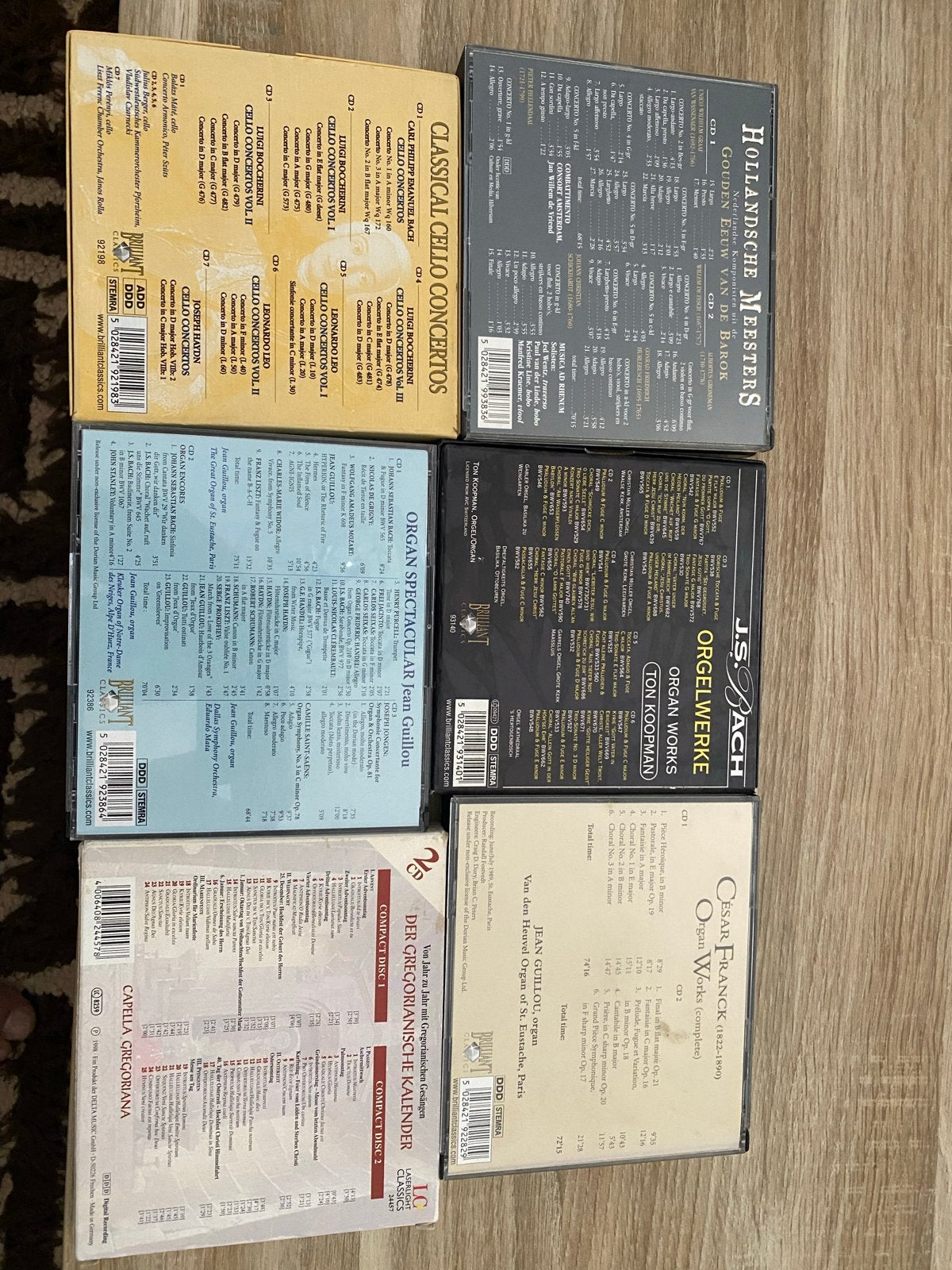 Klassieke CD Collectie: Bach, Franck, Gregoriaans, Cello, Ophalen, Gebruikt, Boxset, Inclusief boekje