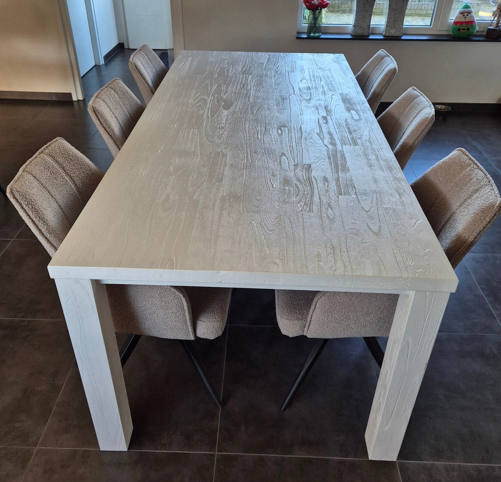 Nieuwe Eetkamertafel - 220x100, 50 tot 100 cm, Vijf personen of meer, Rechthoekig, Ophalen