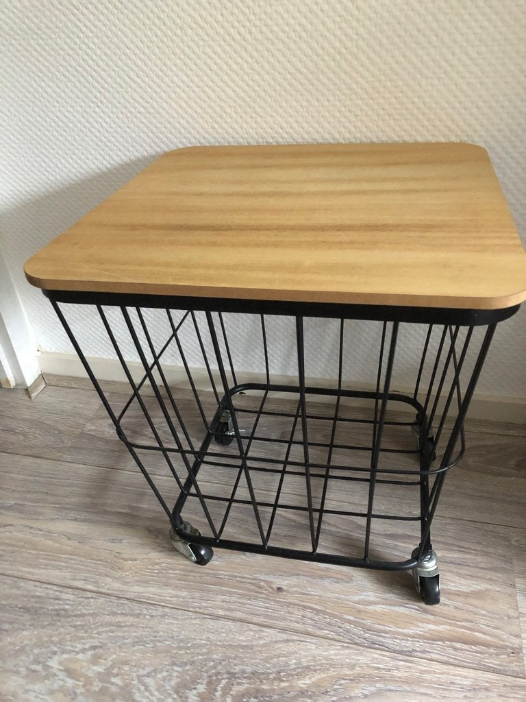 bijzettafeltje, Minder dan 55 cm, Gebruikt, Vierkant, Ophalen