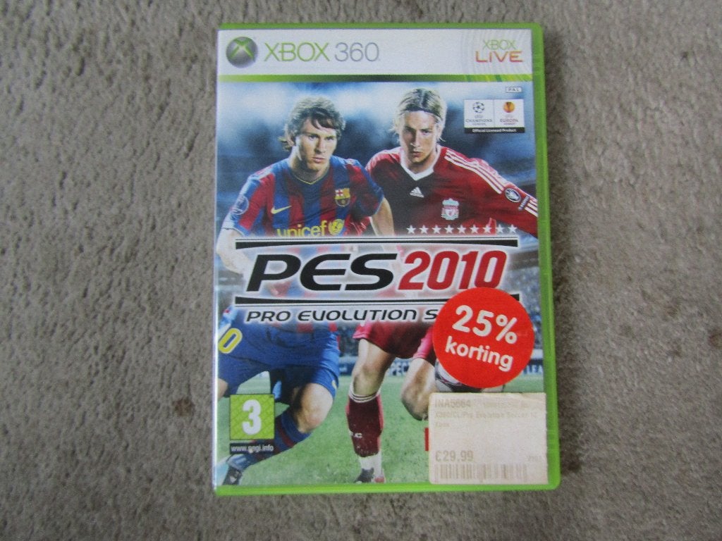 Xbox spel: Pes 2010, Gebruikt, 1 speler, Ophalen of Verzenden, Vanaf 3 jaar
