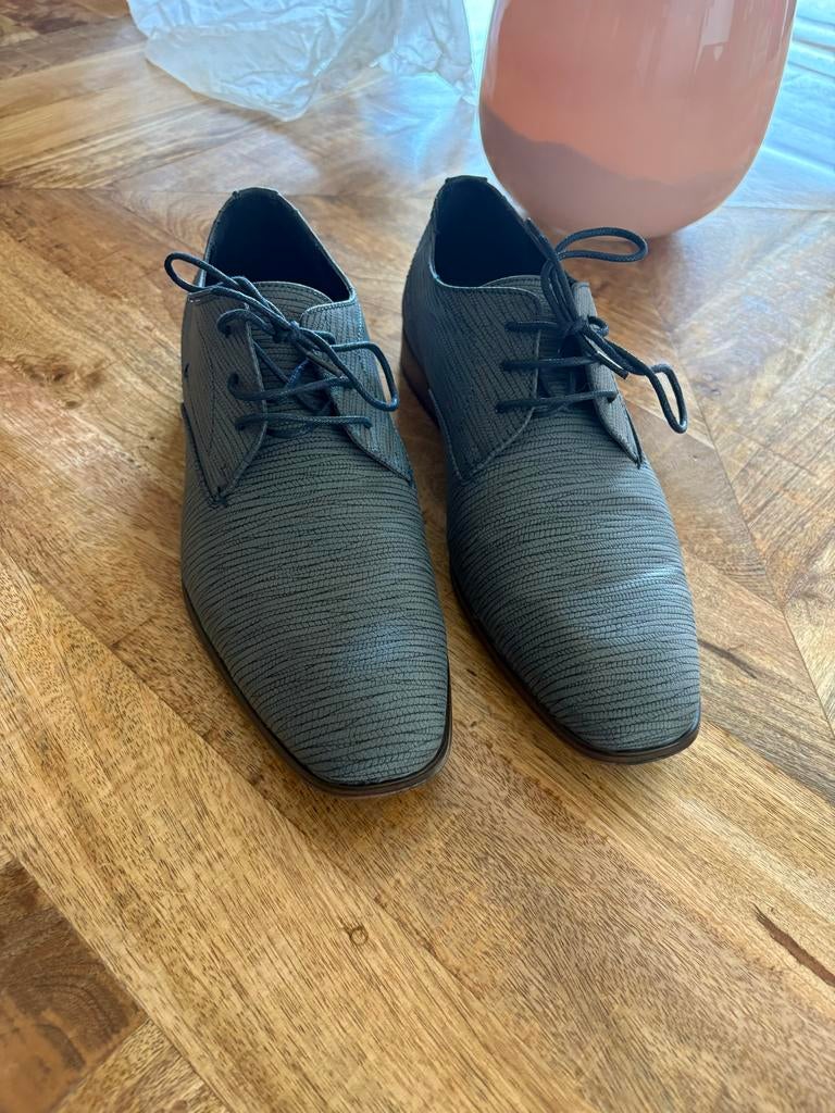 Venice Nette Schoenen - Grijs/Blauw, Maat 41, Blauw, Ophalen of Verzenden, Zo goed als nieuw, Veterschoenen