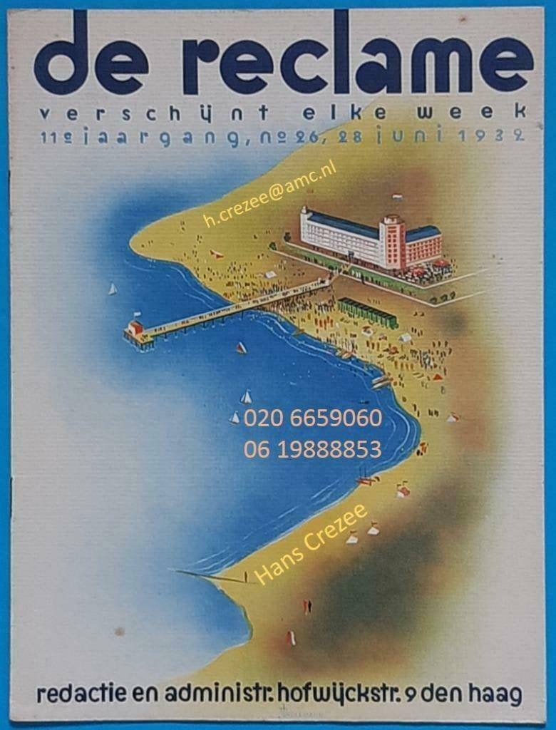 zoek tijdschrift de reclame 11e jaargang nr 26 28 juni 1932, Boeken, Tijdschriften en Kranten, Ophalen of Verzenden, Gelezen, Overige typen