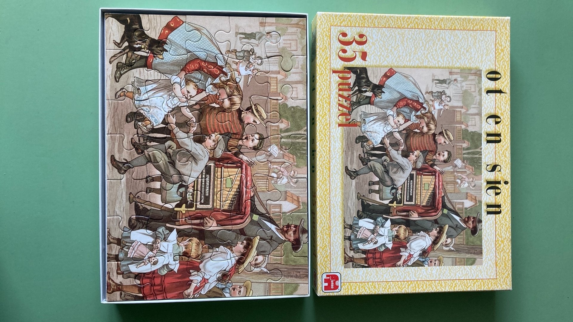 Nostalgische vintage puzzel van Ot en Sien 35 stukjes, Ophalen of Verzenden, 10 tot 50 stukjes, Zo goed als nieuw