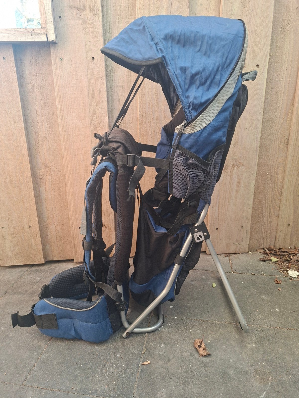 Deuter kinderdrager Kid Comfort 3 Draagzak - Blauw/Zwart, Overige merken, Gebruikt, Ophalen of Verzenden, Rug