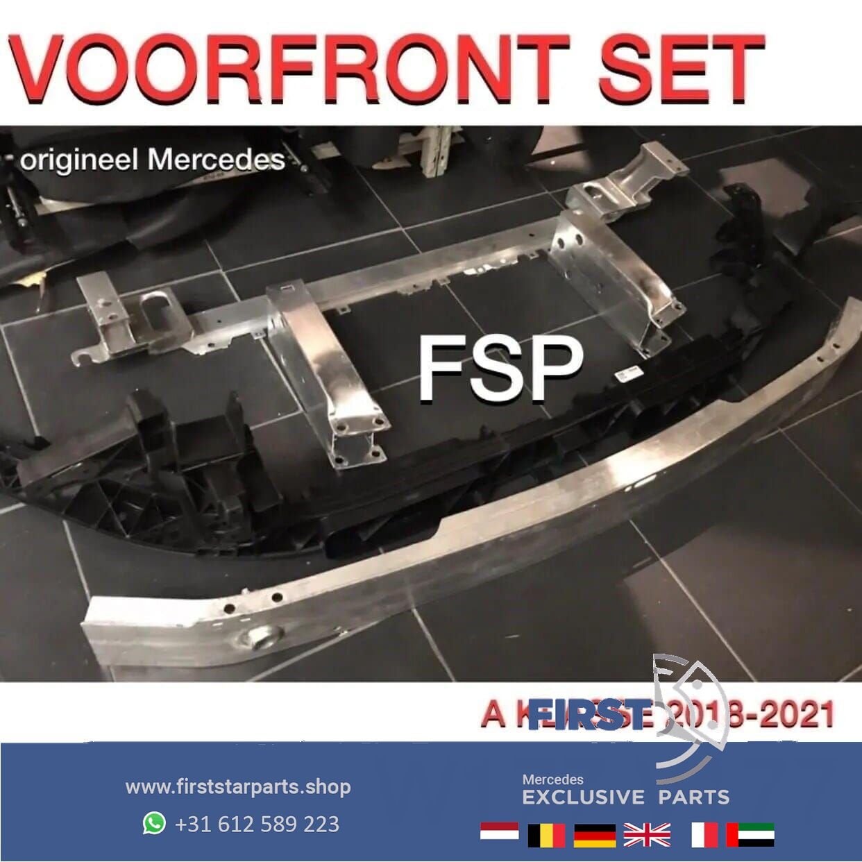 W177 VOORFRONT Mercedes A KLASSE 2018-2020 FRONT ORIGINEEL C, Gebruikt, -, Voor, Ophalen of Verzenden