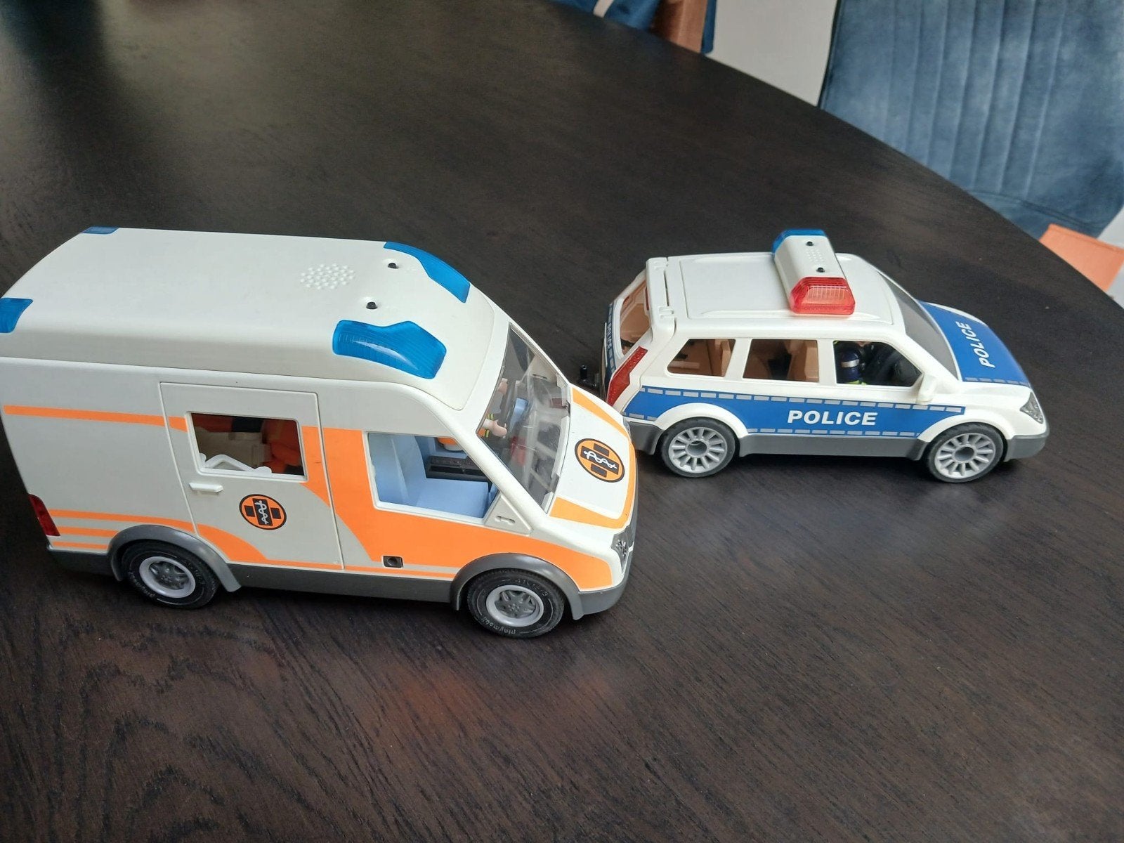 Playmobil Ambulance en Politieauto Set, Ophalen of Verzenden, Gebruikt