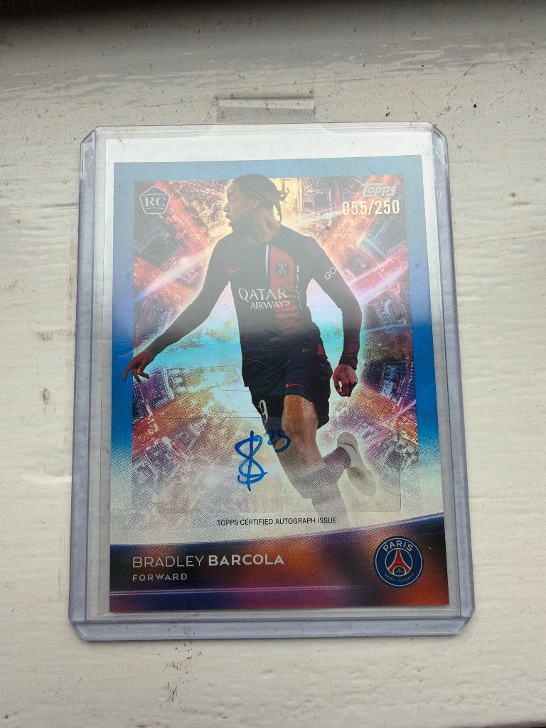 Bradley Barcola Rookie TOPPS Psg Team Set /250, Ophalen of Verzenden, Nieuw, Buitenlandse clubs, Spelerskaart