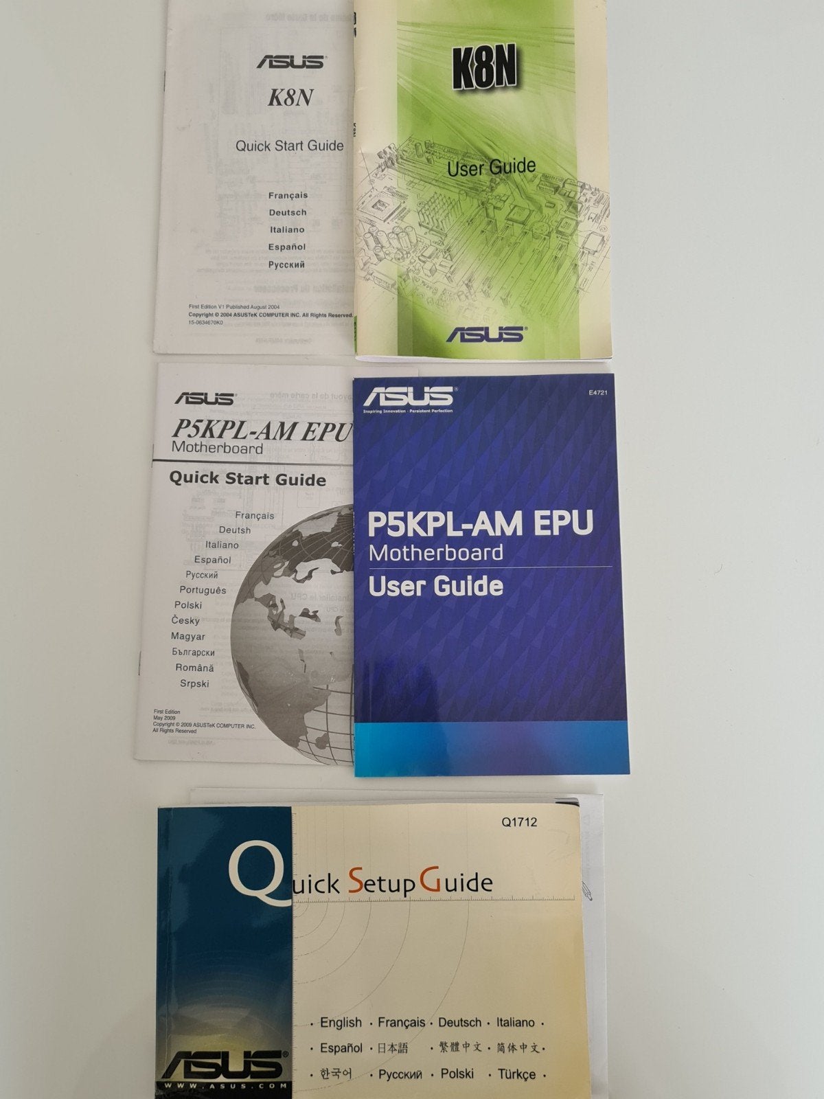 ASUS Moederbord Handleidingen K8N PSKPL-AM EPU Q1712, Ophalen of Verzenden