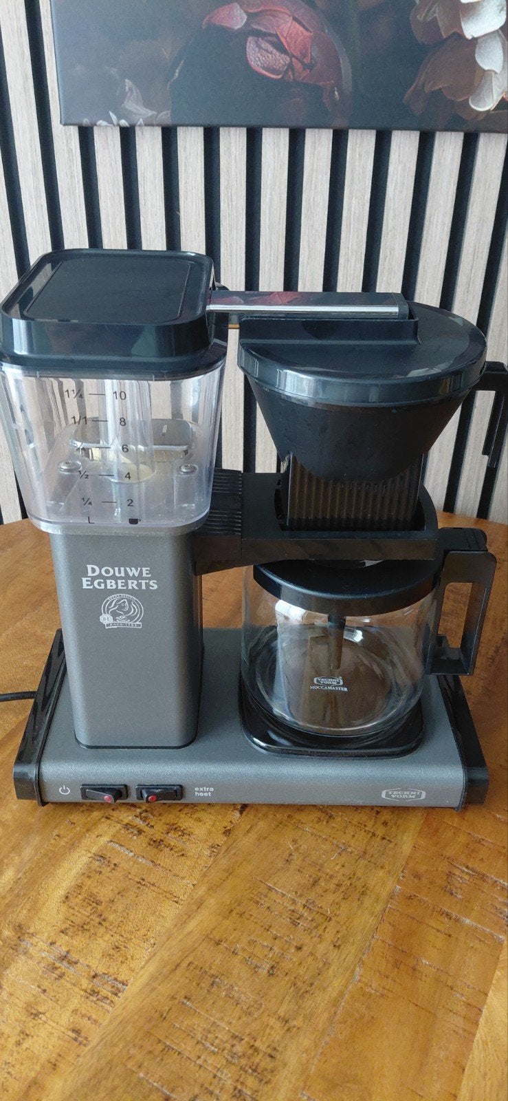 Douwe Egberts Technivorm Moccamaster Koffiemachine, Gebruikt, Koffiemachine, Gemalen koffie, Ophalen of Verzenden