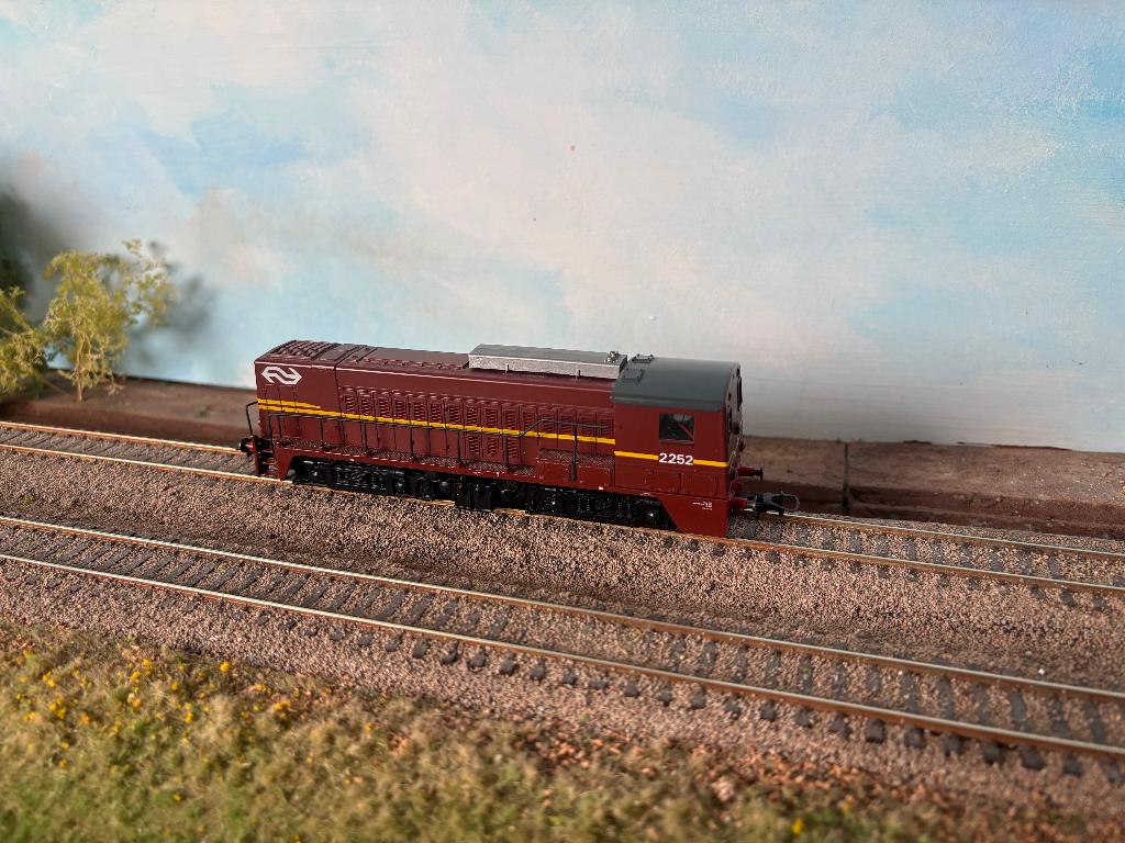 Roco 43674, NS 2200 bruin, met vignet en witte cijfers, Hobby en Vrije tijd, Gebruikt, Analoog, Ophalen of Verzenden, Roco