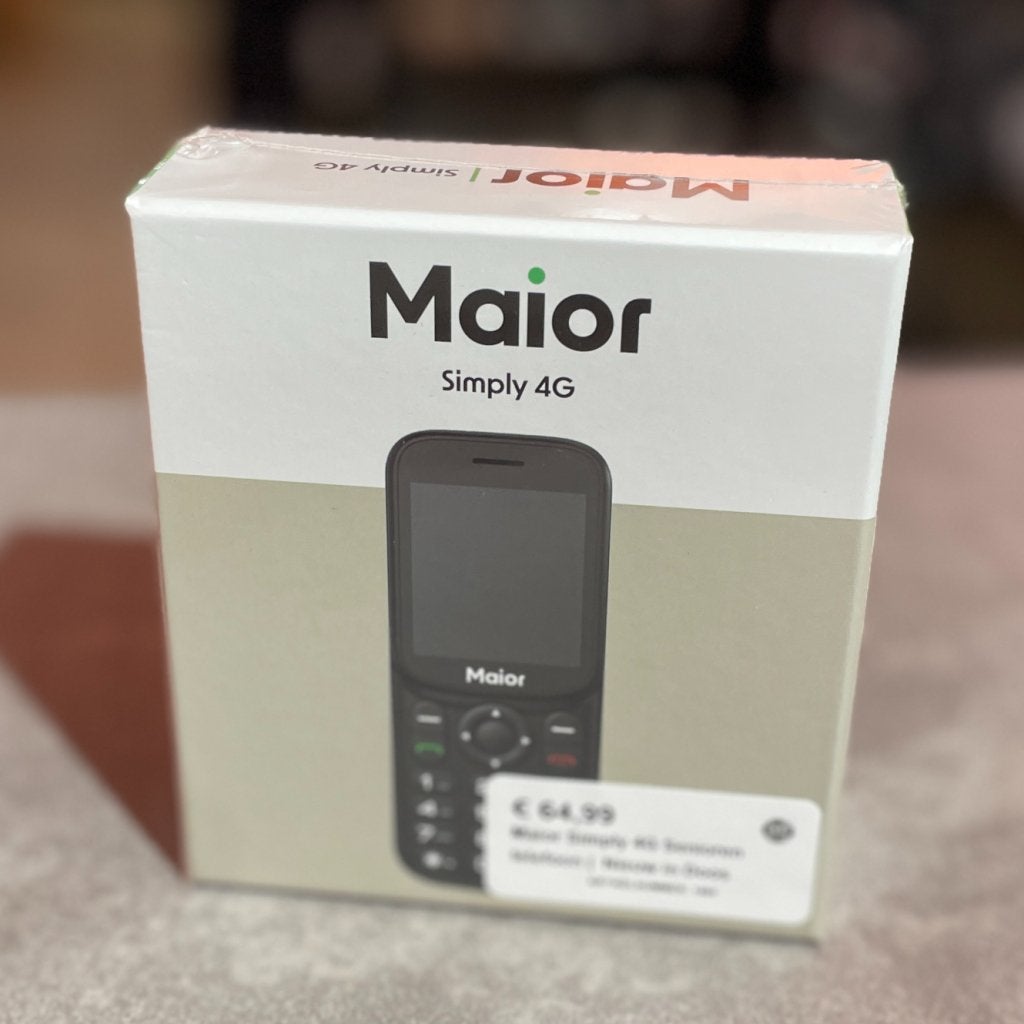 Maior Simply 4G Senioren telefoon | Nieuw in Doos, Flex Ltd., Gebruikt, https://flex.com/contact-us, Nobelstraat 10, 5807 GA Oostrum LB, Limburg, Nederland