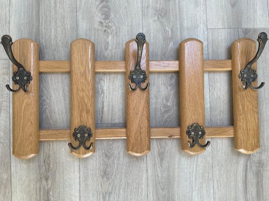 Houtkleurige wandkapstok , Gebruikt, Minder dan 100 cm, Hout, Ophalen