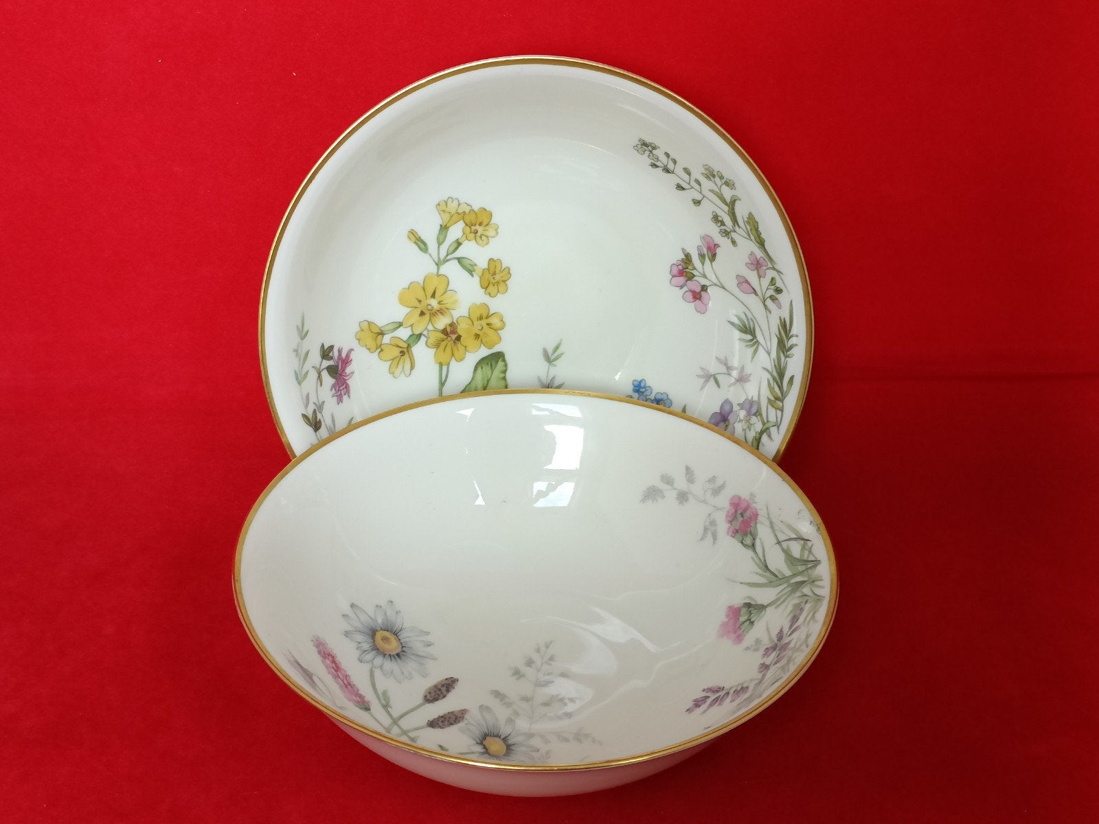 Krautheim Wiesengrund & Bergeshöh'n - 2 schaaltjes 15 cm, Antiek en Kunst, Ophalen of Verzenden